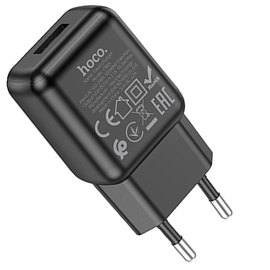 Зарядний пристрій Hoco Micro USB cable single port charger set C96A 1USB, 2.1A Black (000008938), Колір: Black