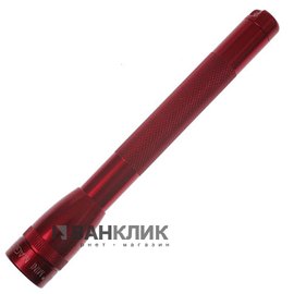 Фонарь Mini Maglite AAA (красный), карманный клип и 2 батареи (M3А032R)