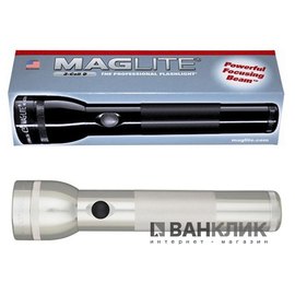 Фонарь Maglite 2D (серебристый) в картонной коробке (S2D105U)