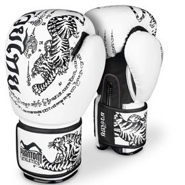 Боксерские перчатки Phantom Muay Thai White 14 унций (PHBG2495-14), Вес: 14 унций, Цвет: Белый