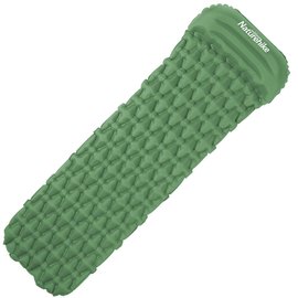 Коврик надувной с подушкой Naturehike FC-12 NH19Z003-P, 65 мм, зеленый (6927595737750), Цвет: Green