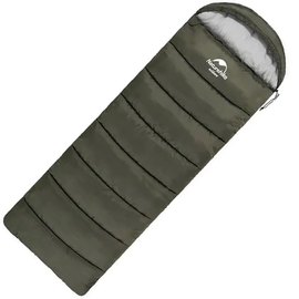 Спальный&nbsp;мешок Naturehike с капюшоном U250S NH20MSD07, (0&deg;C), левый, темно-зеленый (6927595764305-L), Сторона застежки: Левая, Цвет : Тёмно-зелёный