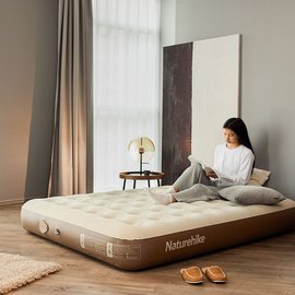 Матрас надувной Naturehike CNH23DZ10001 25 см одинарный со встроенной помпой, светло-коричневый (6976023929908), изображение 3