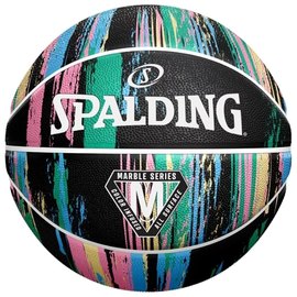 Мяч баскетбольный Spalding Marble Ball черная пастель size 7 (84405Z)