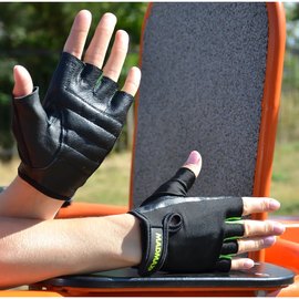 Перчатки для фитнеса MadMax MFG-251 Rainbow Green XS (MFG-251-GRN_XS), Размер: XS, Цвет: Чёрный/Зелёный, изображение 3