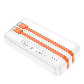 Повербанк HOCO Sharp J119A 20000 mAh 22.5W+PD20 White (6942007606127), Ёмкость: 20 000 mAh, Цвет : Белый, изображение 2