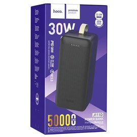 Повербанк HOCO Smart charge J111D 50000 mAh 30W Black (6931474795823), Цвет : Чёрный, изображение 4