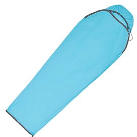 Вкладиш для спального мішка Sea to Summit Breeze Sleeping Bag Liner, Mummy w/ Drawcord - Compact, Blue Atoll (STS ASL031081-190202), Максимальний зріст користувача, см: 177 см, зображення 2