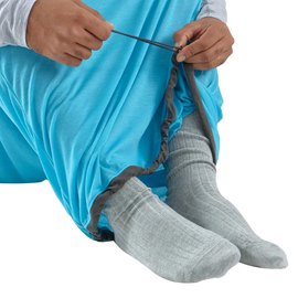 Вкладыш для спального мешка Sea to Summit Breeze Sleeping Bag Liner, Mummy w/ Drawcord - Standart, Blue Atoll (STS ASL031081-190205), Максимальный рост пользователя, см: 216 см, изображение 5