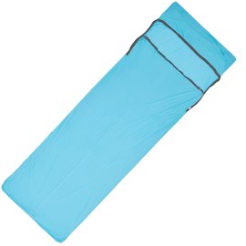 Вкладыш для спального мешка Sea to Summit Breeze Sleeping Bag Liner, Rectangular w/ Pillow Sleeve, Blue Atoll (STS ASL031081-250207)