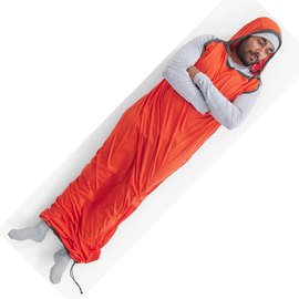 Вкладыш для спального мешка Sea to Summit Reactor Extreme Sleeping Bag Liner Spicy Orange Standart Mummy w/ Drawcord (STS ASL031071-190804), Максимальный рост пользователя, см: 198 см, изображение 5
