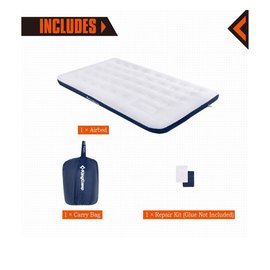 Надувной коврик KingCamp Pumpair Bed Double Blue/Beige KM3607, изображение 5