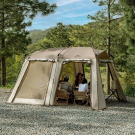 Палатка Naturehike Village CNH23ZP12003, коричневая (6976023924668), изображение 2