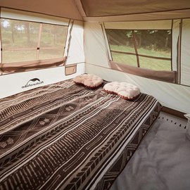 Палатка с навесом Naturehike Village CNK2300ZP022, коричневая большая (6976023920189), изображение 2