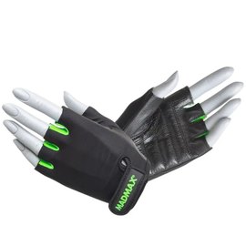 Перчатки для фитнеса MadMax MFG-251 Rainbow Green L (MFG-251-GRN_L), Размер: L, Цвет: Чёрный/Зелёный