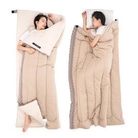 Спальный&nbsp;мешок Naturehike L150 NH20MSD05 правый, (13&deg;C), бежевый (6976023922282), Сторона застежки: Правая, изображение 4