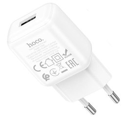 Зарядний пристрій Hoco Type-C Cable single port charger set C96A 1USB, 2.1A White (000008941), Колір: White, зображення 2