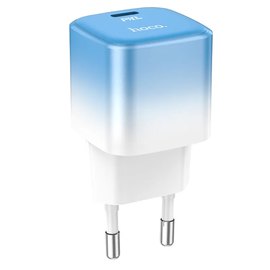 Зарядний пристрій Hoco Type-C to Lightning cable single port charge set C101A Type-C, PD, 3A/20W Blue (000008943), зображення 3