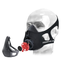 Маска для тренировки дыхания Phantom Training Mask Carbon S (PHMASK1012-S), Размер: S, Цвет: Карбон, изображение 3