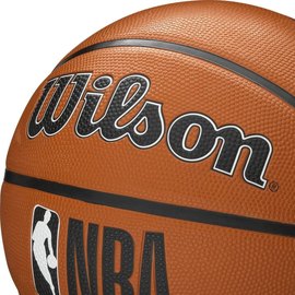 Мяч баскетбольный Wilson NBA DRV plus 275 size 5 (WTB9200XB05), Размер: 5, Цвет: Янтарный, изображение 3