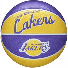 М'яч баскетбольний Wilson NBA Team Retro BSKT Mini La Lakers size 3 (WTB3200XBLAL)