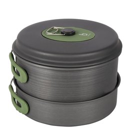 Набор посуды Bo-Camp Explorer 4 Pieces Hard Anodized Grey/Green (2200244) DAS301407, изображение 3