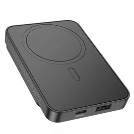 Повербанк HOCO DB41 River magnetic Wireless charging 10000 mAh Black (6942007606592), изображение 3