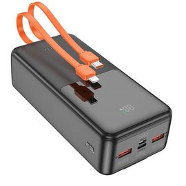 Повербанк HOCO Sharp J119B 30000 mAh 22.5W+PD20 Black (6942007606134), Ємність: 30 000 mAh, Колір: Чорний, зображення 2