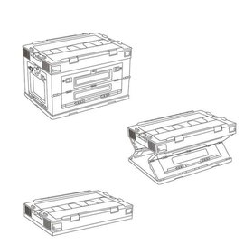 Складной контейнер Naturehike PP box NH20SJ036 50 л, серый 6927595763711, изображение 2