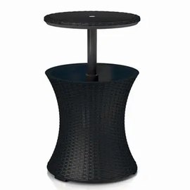 Стол - бар пластиковый Keter Cool Bar Rattan цвет серый (7290103660550), Цвет : Серый, изображение 2