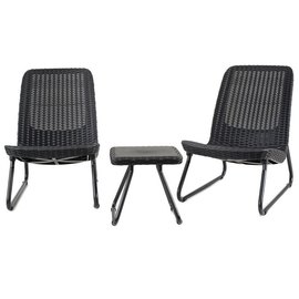 Набор садовой мебели Keter Rio patio set графит (7290103662431)