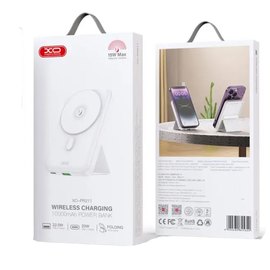 Повербанк XO PR211 10000 mAh 15W Magnetic wireless charger White (6920680845620), Колір: Білий, зображення 3