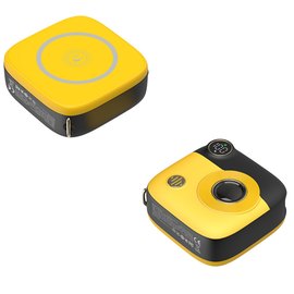 Повербанк XO PR223 Magnetic 15W mini camera digital display 10000 mAh Black/Yellow (6920680849376), Цвет : Black/Yellow, изображение 2