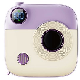 Повербанк XO PR223 Magnetic 15W mini camera digital display 10000 mAh Purple/White (6920680849277), Цвет : Purple/White