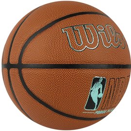 М'яч баскетбольний Wilson NBA Forge Plus ECO size 7 (WZ2010901XB7), Розмір: 7, Колір: Бурштиновий, зображення 2