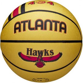 Мяч баскетбольный Wilson NBA Team City Collector BSKT ATL Hawks size 7 (WZ4003901XB7), Размер: 7, Цвет: Жёлтый