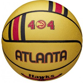 Мяч баскетбольный Wilson NBA Team City Collector BSKT ATL Hawks size 7 (WZ4003901XB7), Размер: 7, Цвет: Жёлтый, изображение 2