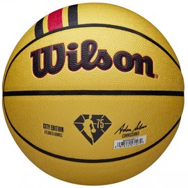 Мяч баскетбольный Wilson NBA Team City Collector BSKT ATL Hawks size 7 (WZ4003901XB7), Размер: 7, Цвет: Жёлтый, изображение 3