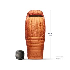 Спальный мешок Sea to Summit Basecamp -9C/15F Long, Bombay Brown (STS ASL041091-210302), Максимальный рост пользователя, см: 198 см, изображение 2