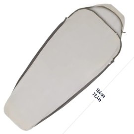 Вкладыш для спального мешка Sea to Summit Silk Blend Sleeping Bag Liner Mummy S, Moonstruck Grey (STS ASL032051-191802), изображение 2