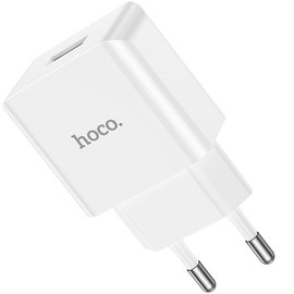 Зарядное устройство Hoco Leisure single port charger C106A 1USB, 10.5W/2.1A White (000009184)