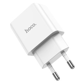 Зарядное устройство Hoco Leisure single port charger C106A 1USB, 10.5W/2.1A White (000009184), изображение 2