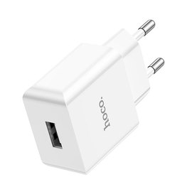 Зарядное устройство Hoco Leisure single port charger C106A 1USB, 10.5W/2.1A White (000009184), изображение 3