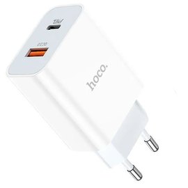 Зарядное устройство Hoco Type-C to Lightning charger set C97A 1USB/1Type-C, 20W/3A, QC/PD White (000009181)