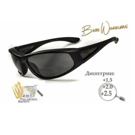 Бифокальные защитные очки BluWater Winkelman-2 polarized (+2.0 bifocal) черные (4ВИН2БИФ-Д2.0), изображение 3