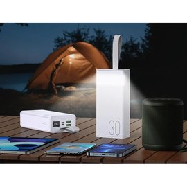 Повербанк Remax RPP-320 Chinen Series 30000 mAh 20W+22.5W Fast Charging Power Bank with LED Light (RPP-320 White), зображення 2