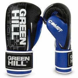 Боксерские перчатки Green Hill Comet 12 унц синие BGC-2270A, Вес: 12 унций, Цвет: Синий/Чёрный, изображение 2