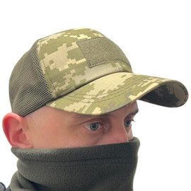Кепка Ranger военная ВСУ под шеврон с сеткой пиксель (LE3551), Цвет: Пиксель