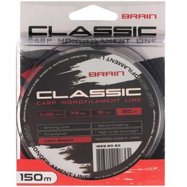 Леска Brain Classic Carp Line 150m 0,28mm 7,9kg 18lb Dark brown (1858.80.90), Диаметр, мм: 0.28 мм, изображение 2