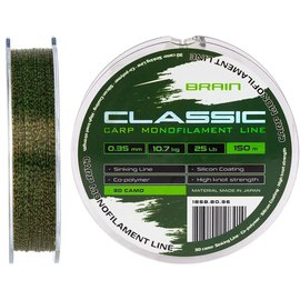 Леска Brain Classic Carp Line 150m 0,35mm 10,7kg 25lb 3D camo (1858.80.96), Диаметр, мм: 0.35 мм